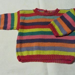 Babypulli Vorlage und Material von Junghans-Wolle