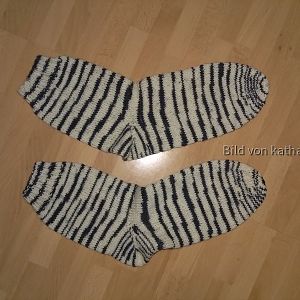Zebra-Socken