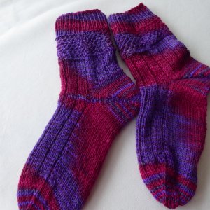 Socken aus 6-fäd. Wolle