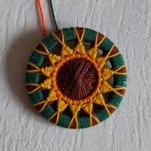 Zwirnknopf- Sonnenblume