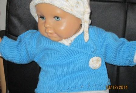 Baby (Puppen) Ausstattung (Mütze, Jacke, Schuhe)
