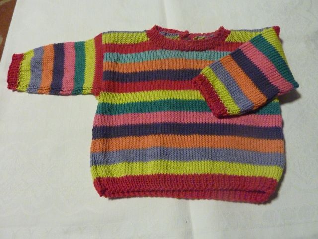 Babypulli Vorlage und Material von Junghans-Wolle