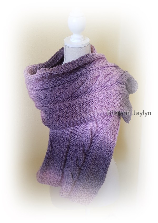 Cable Flow Shawl