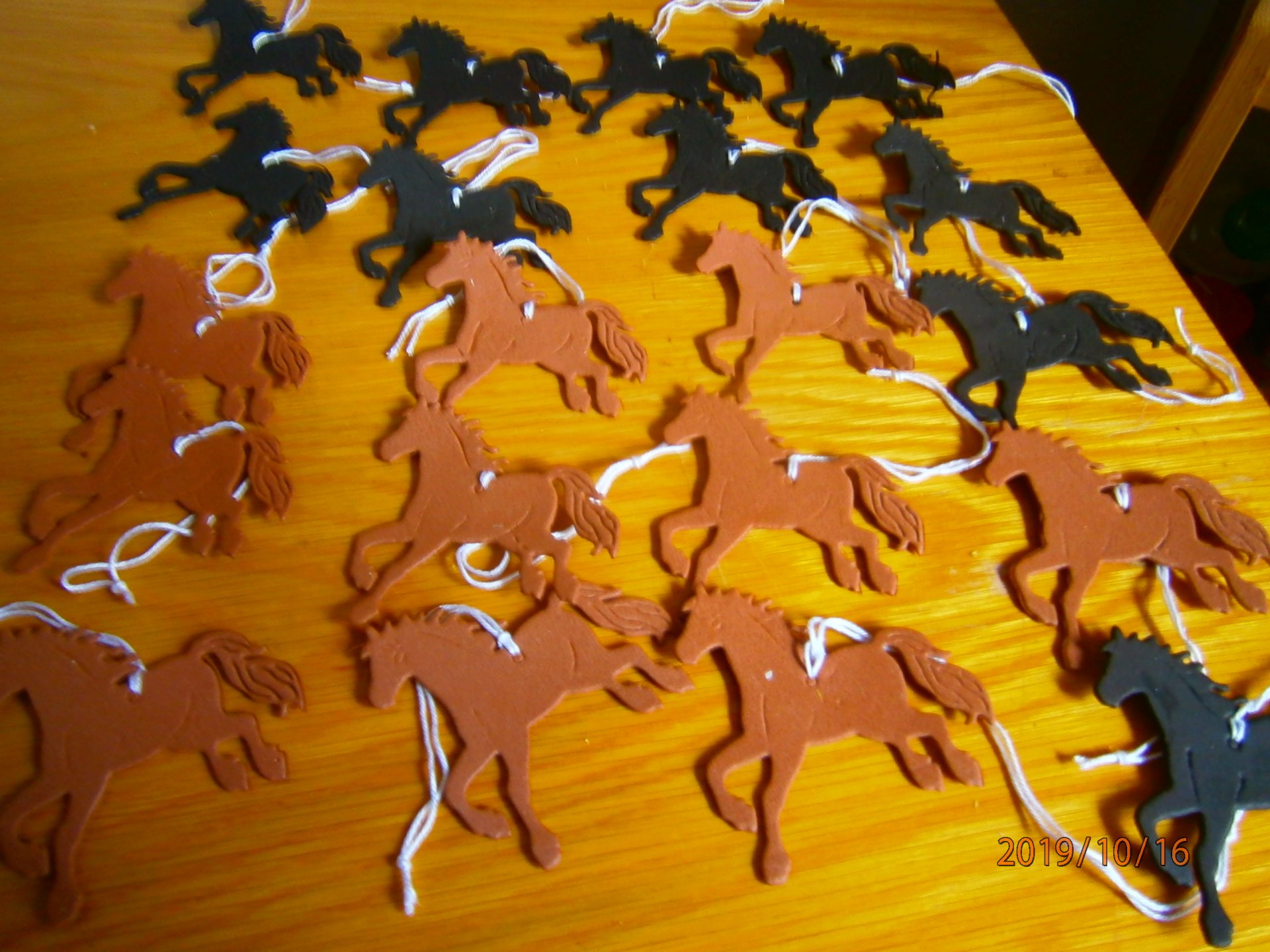 Pferdchen aus Moosgummi