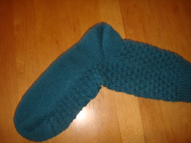 Socken im Rechts-Links-Muster von Mechthild.