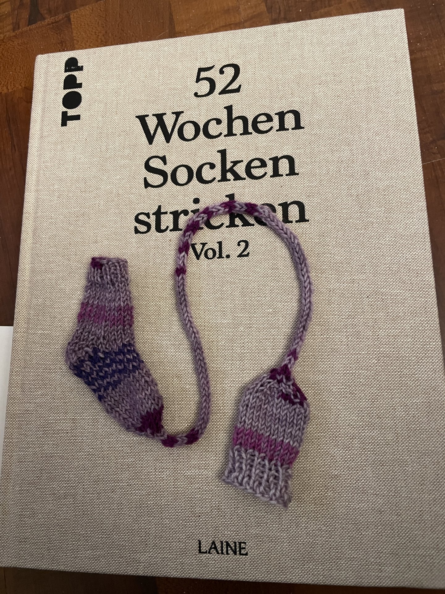 Socken-Mützen-Lesezeichen